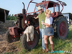Farmer Nailing Bitch In Exciting Outdoor Action