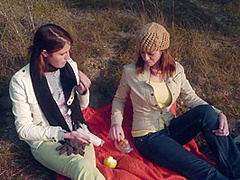 Lesbian Fuck: She Likes A Man At Picnic - LezdomAustria