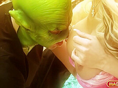 Blonde Farry Gets Pounded By Masked Dude - Antonia Deona
