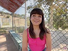 Brunette Teen With Bangs Loves Fucks In The Outdoors Like A Pro With Mochi Mona