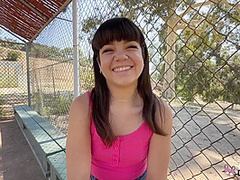 Brunette Teen With Bangs Loves Fucks In The Outdoors Like A Pro With Mochi Mona
