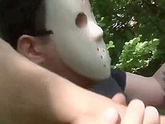 Claudia Rossi - Plays Perverted Games With Masked Man In The Woods