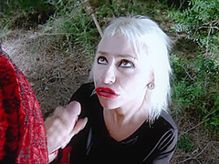 Halloween Threesome In The Woods With Busty Spanish Milf - Terry Kemaco And Gina Snake