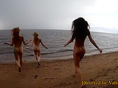 Katty West And Bella Mur - Three Perky Teen Girls Having Fun On The Beach - Sex On The Beach Is Cool Blo