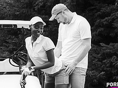 Horny Black Slut Zaawaadi Gives Her Asshole to Golf Coach in Broad Daylight GP2027 - PornWorld