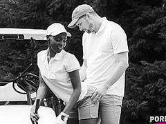 Horny Black Slut Zaawaadi Gives Her Asshole to Golf Coach in Broad Daylight GP2027 - PornWorld