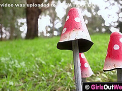 Huge Titted Redhead And Blonde Lick Each Others Pink Pussy
