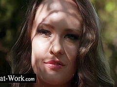 Ani Black Fox In Outdoor Anal Trio With A Maid