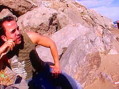 French Milf Ran Out Of Sun Lotion So She Asked A Guy For Some Cum