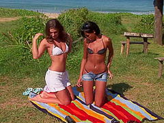 Famous Threesome At Farm - FemdomSex