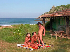 Famous Threesome At Farm - FemdomSex