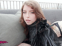 Anal lover Eden Ivy gets hardcore dp treatment with drinks included - PissVids
