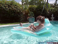 Big tits stepmom sucks then fucks stepson after masturbating