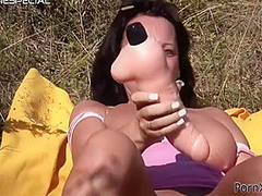 Horny Milf Taking Cock Outdoors