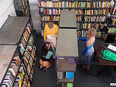 Sneaky Librarian Milf Gets College Dick