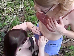 Jolene Parton And Maggie Mayhem In And Love Getting Wild In The Woods