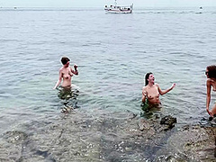 4girl Naked Sunbathing And Swimming On Island Vacation With Sammy Adriana Miss Pussycat Rebeka Ruby