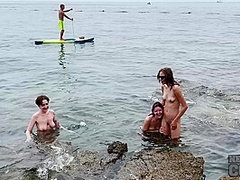 4girl Naked Sunbathing And Swimming On Island Vacation With Sammy Adriana Miss Pussycat Rebeka Ruby