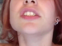 Blue Eyed Redhead Loves Gaping Her Ass With A Big Dick And Eating Cum With Big Dicks