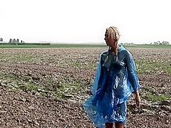 Deni Plays Perverted Games With Masked Men Outside