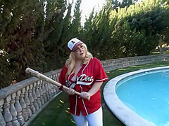 Hillary Hooterz In Cant Play Baseball But She Can Fuck