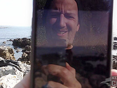 On Vacation With Paula Public Beach Masturbation With A Dildo Sunbathing Her Big Boobs