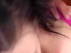 Pierced Brunette With Piercing Gags On Cock And Gets Fucked Anal In Threesome On Bed