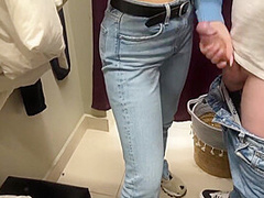 A Real Creampie In The Cum In My Tight Pussy While I Try On Jeans