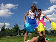 Cheerleader trampling fun by Femdom Austria