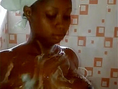 Real Africans - POV CellPhone Footage Gonzo Blowjob in Public Bathroom
