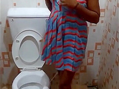 Real Africans - POV CellPhone Footage Gonzo Blowjob in Public Bathroom