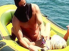 Christin Alexis Gets The Cum Fucked Out Of Her On A Raft In The Ocean With Holy Fuck, Christine Alexis And Jack Hammer