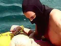 Christin Alexis Gets The Cum Fucked Out Of Her On A Raft In The Ocean With Holy Fuck, Christine Alexis And Jack Hammer