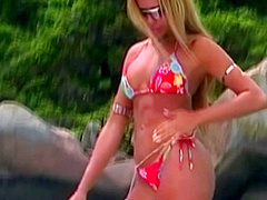 A Tanned Big Ass Of A Seductive Blonde Shakes While Receiving A Thick Dick