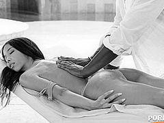 Spoiled Slut Lia Lin Enjoys Post Massage BBC Anal by the Poolside GP2382 - AnalVids