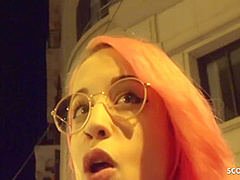 Crazy Pink Hair Latina Girl Lilian Get Eye Rolling Orgasm At Pickup Sex - German Scout