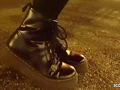 Crazy Pink Hair Latina Girl Lilian Get Eye Rolling Orgasm At Pickup Sex - German Scout