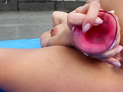 Princess Nicole Masturbates Under The Sky - SoloAustria