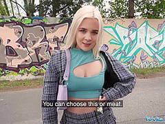 She Is A Sexy British Blonde Who Gets Fucked In Prague