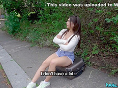 Tru Kait In Meets And Gets A Nice Blowjob Before She Rips Her Denim Shorts Off To Fuck