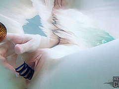 Spinner Blonde Ingrid Underwater Masturbation Dreams With Closeups