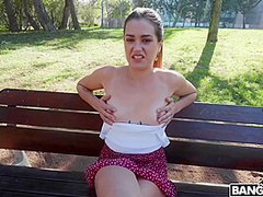 Andrea Lapiedra In Sucks Tommy Cabrios Dick In The Park And Ends Up With Cum In Her Mouth