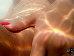 Underwater In A Rooftop Jacuzzi With Fresh New Girl Eveniya