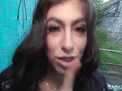 Sexy Colombian Babe Sucks And Fucks In Public Place