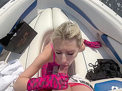 Blonde Cutie Thanks Me For A Boat Ride