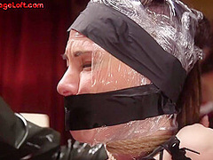 Sub public anal slut fucked in group whipping session