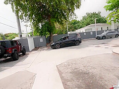 Jeyla Spice In Stroking His Stick Shift