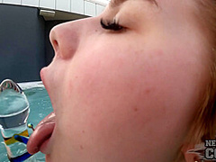 Naked Jacuzzi Underwater Masturbation With Hot New Girl Melonie