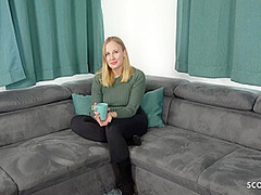 German Scout And Marie Hardon In German Pawg Student Squirt While Rough Casting Fuck