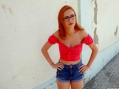 Mini Vamp And Alberto Blanco - Redhead Fell For A Pickup Truck And Now Fucks In Pussy On The Street